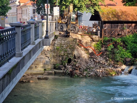 Sanacije brežine pri tržnici Kamnik (3)